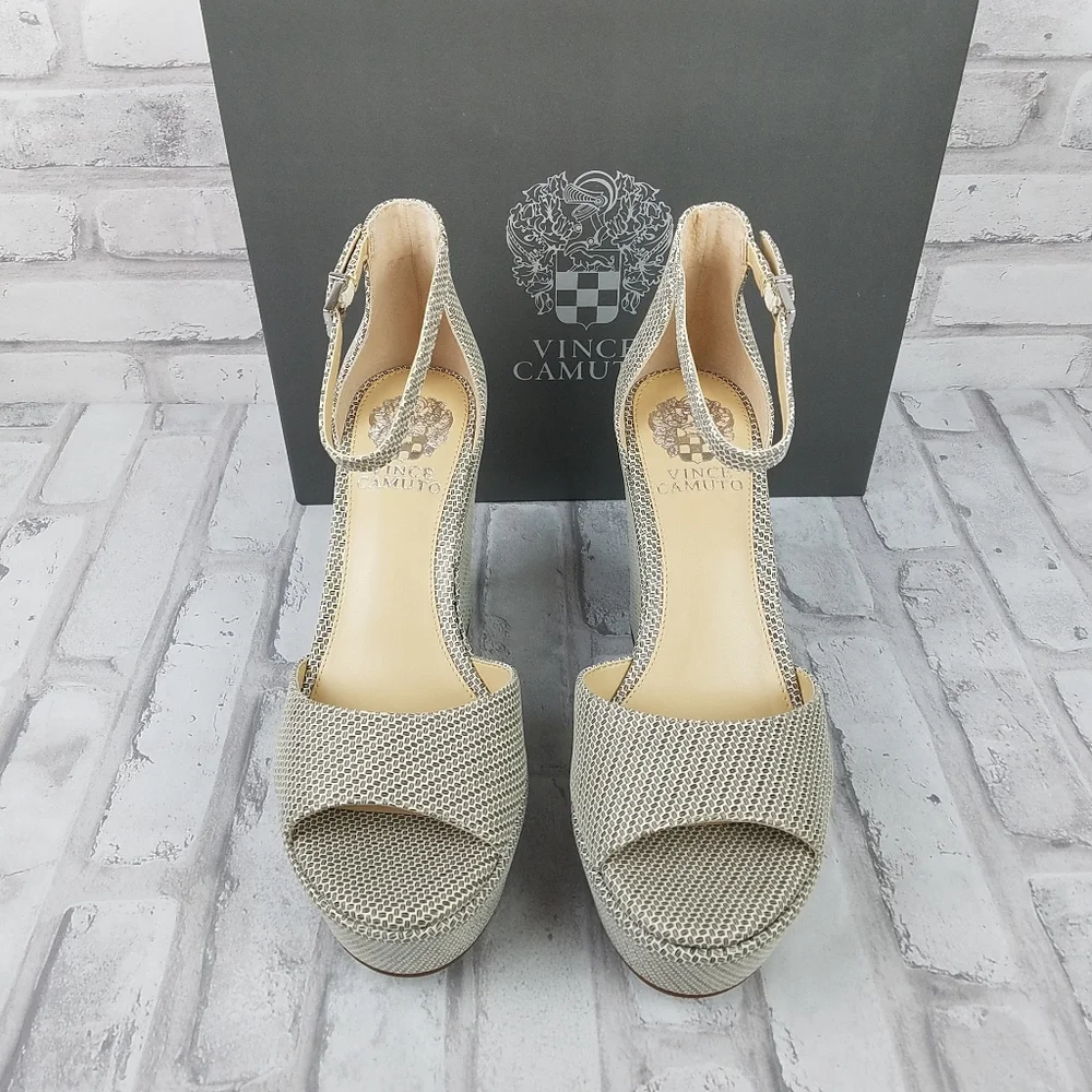 VINCE CAMUTO "Tatchen" Platform Wedge Sandals - Picture 3 of 12